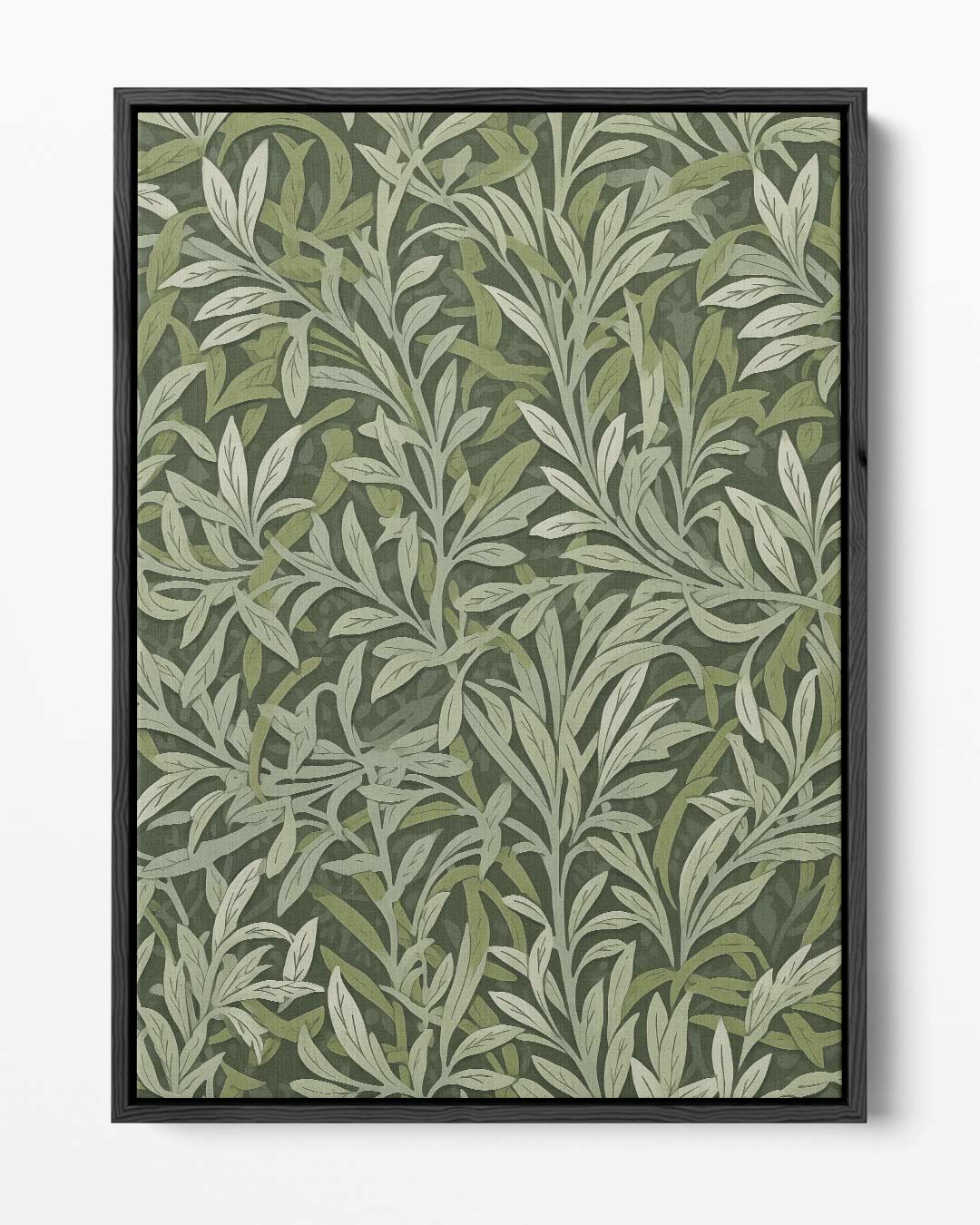 Groene Bladpatroon Wanddecoratie Kunstwerk-canvas-dibond-plexiglas-wanddecoratie-WallArtistic