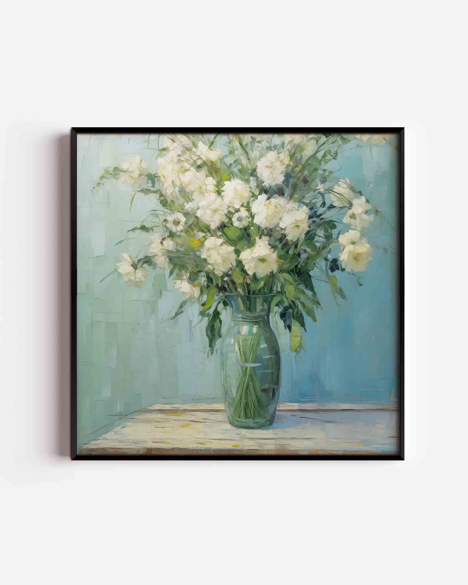 Bloemen in vaas Poster