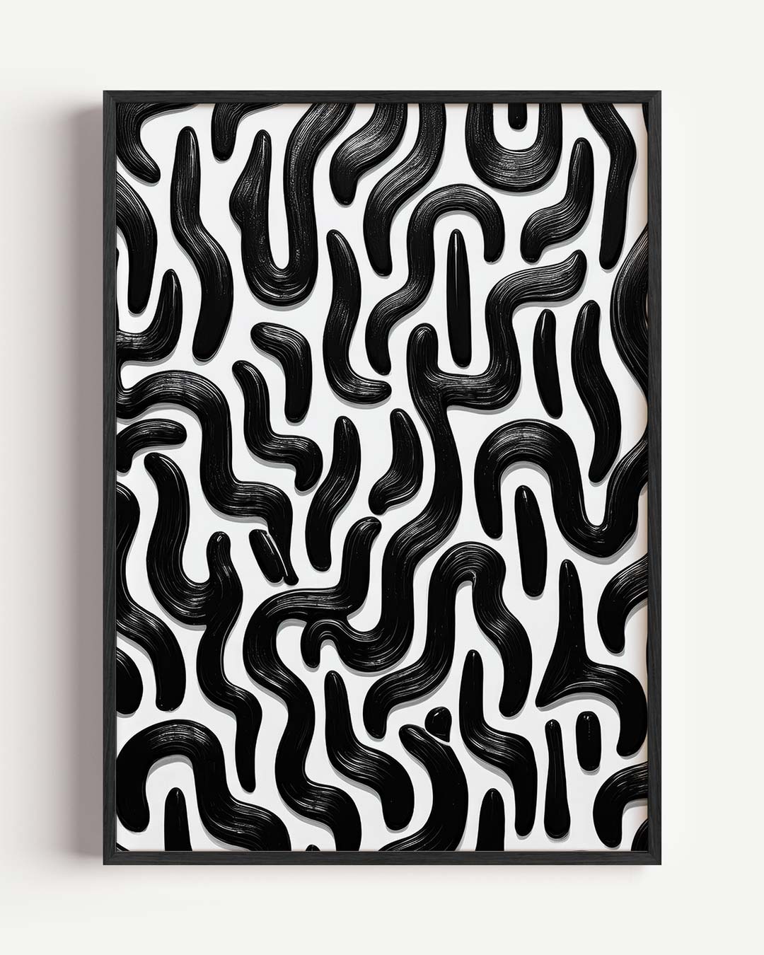 Moderne Zwart-witte Kunstposter