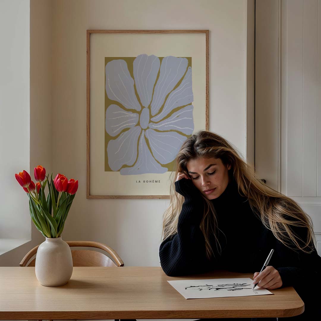 Romantische Bloemenprint Poster-WallArtistic