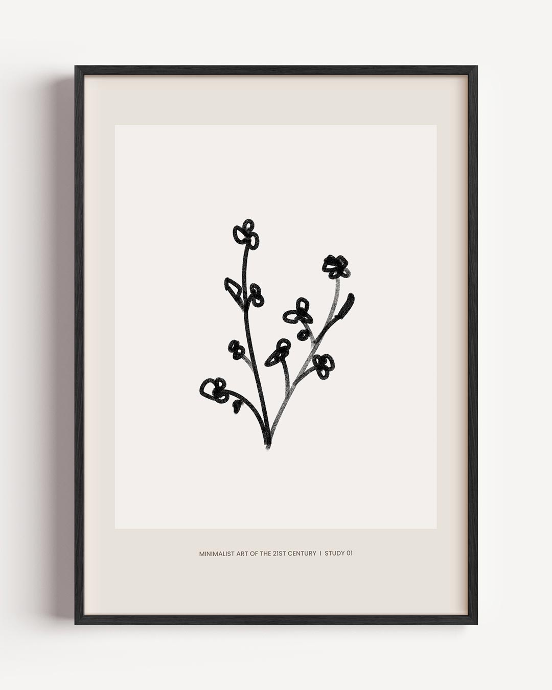 Minimalistische Bloementak Poster-WallArtistic
