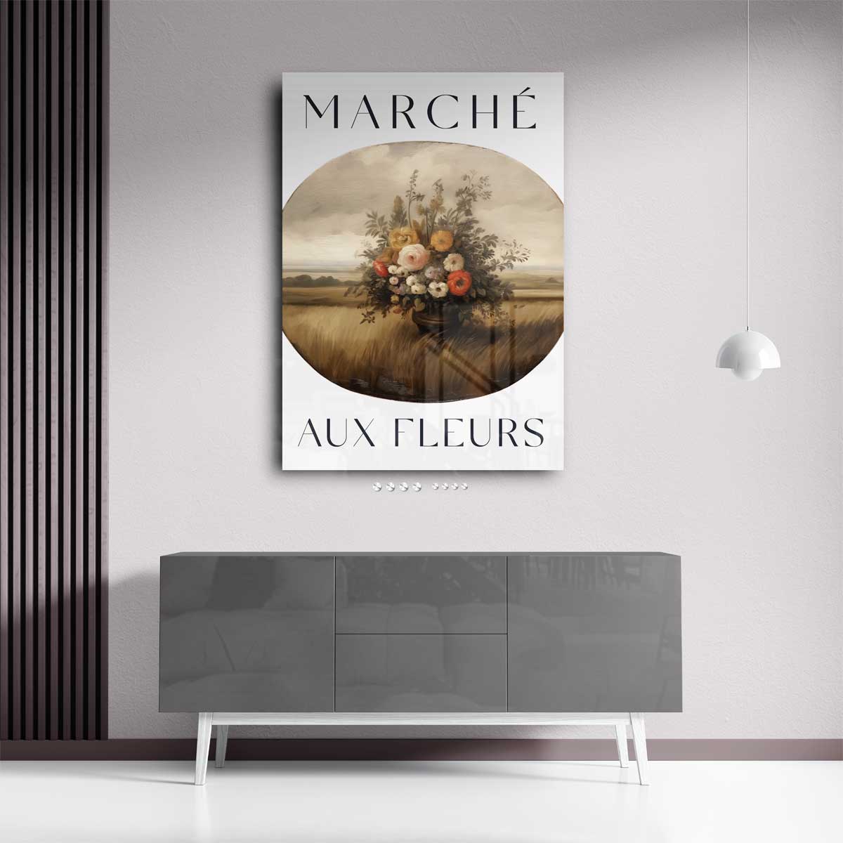 Bloemen in het Veld Kunstwerk-canvas-dibond-plexiglas-wanddecoratie-WallArtistic