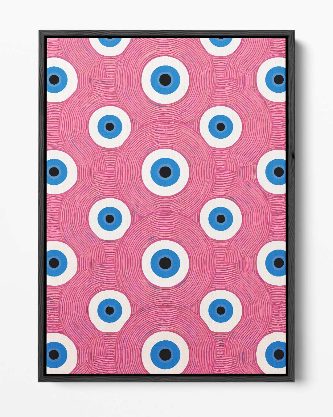 Ogenpatroon in Kleurrijke Herhaling Kunstwerk-canvas-dibond-plexiglas-wanddecoratie-WallArtistic