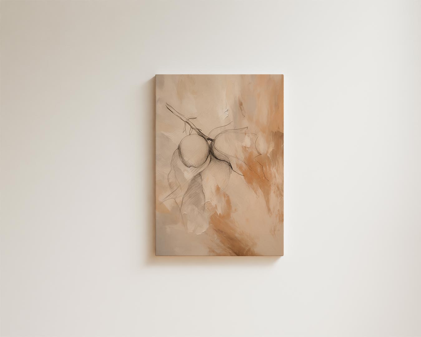 Poëtische Perziken Kunstwerk-canvas-dibond-plexiglas-wanddecoratie-WallArtistic