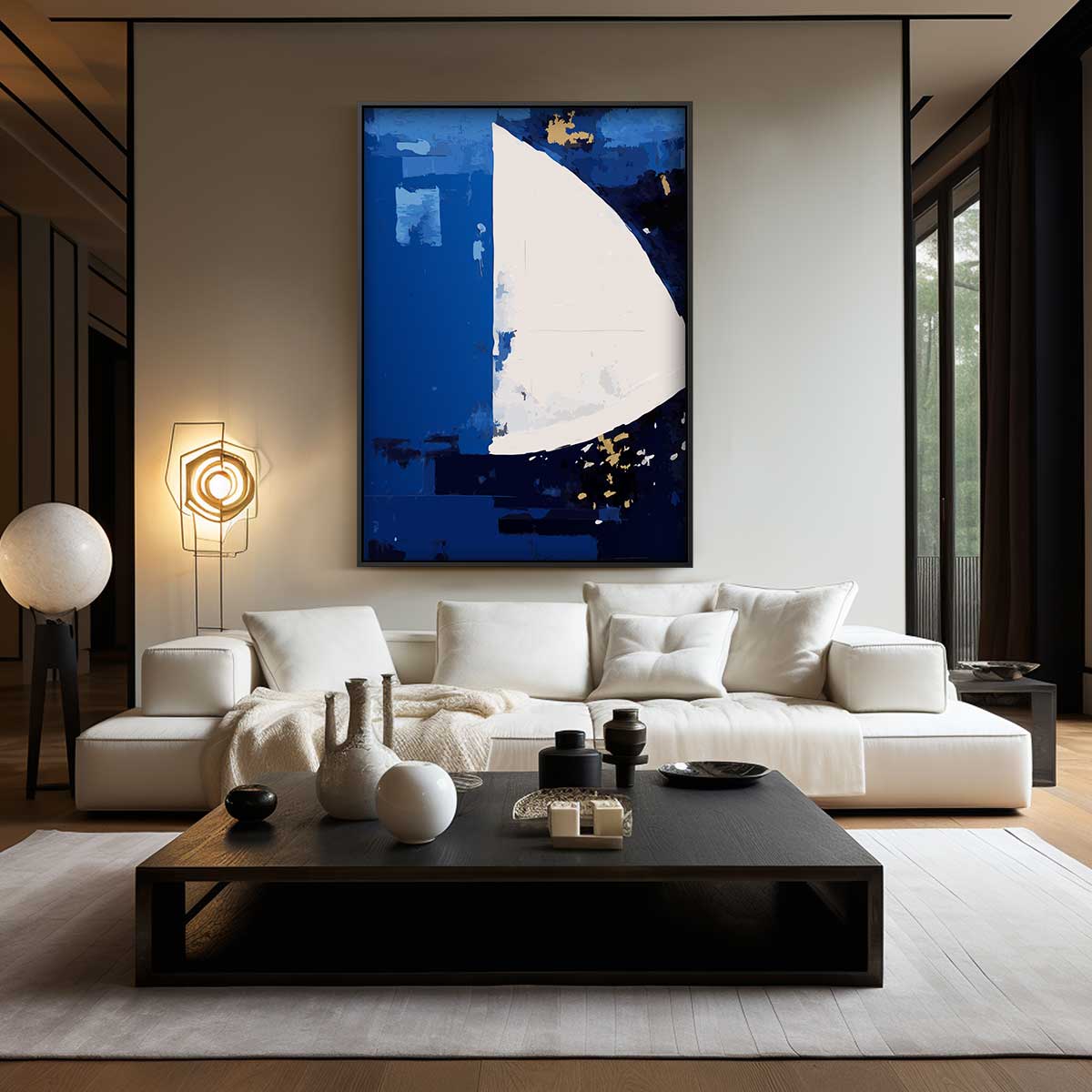 Zeilboot in Dromenland Kunstwerk-canvas-dibond-plexiglas-wanddecoratie-WallArtistic
