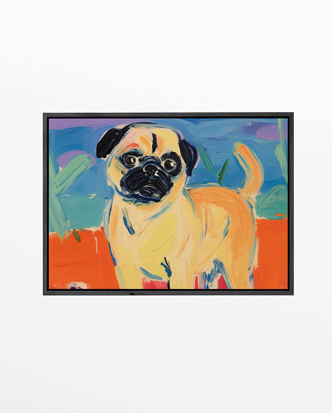 Kleurrijke hond Kunstwerk