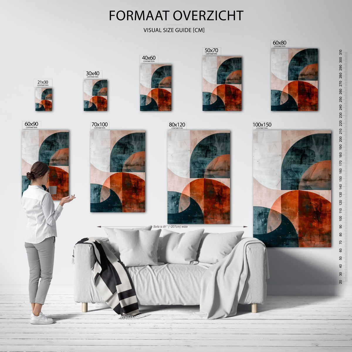 Abstracte vormen Poster