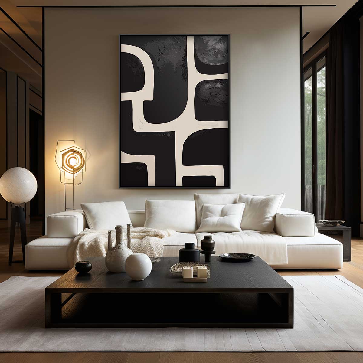 Moderne Abstracte Visie Kunstwerk-canvas-dibond-plexiglas-wanddecoratie-WallArtistic