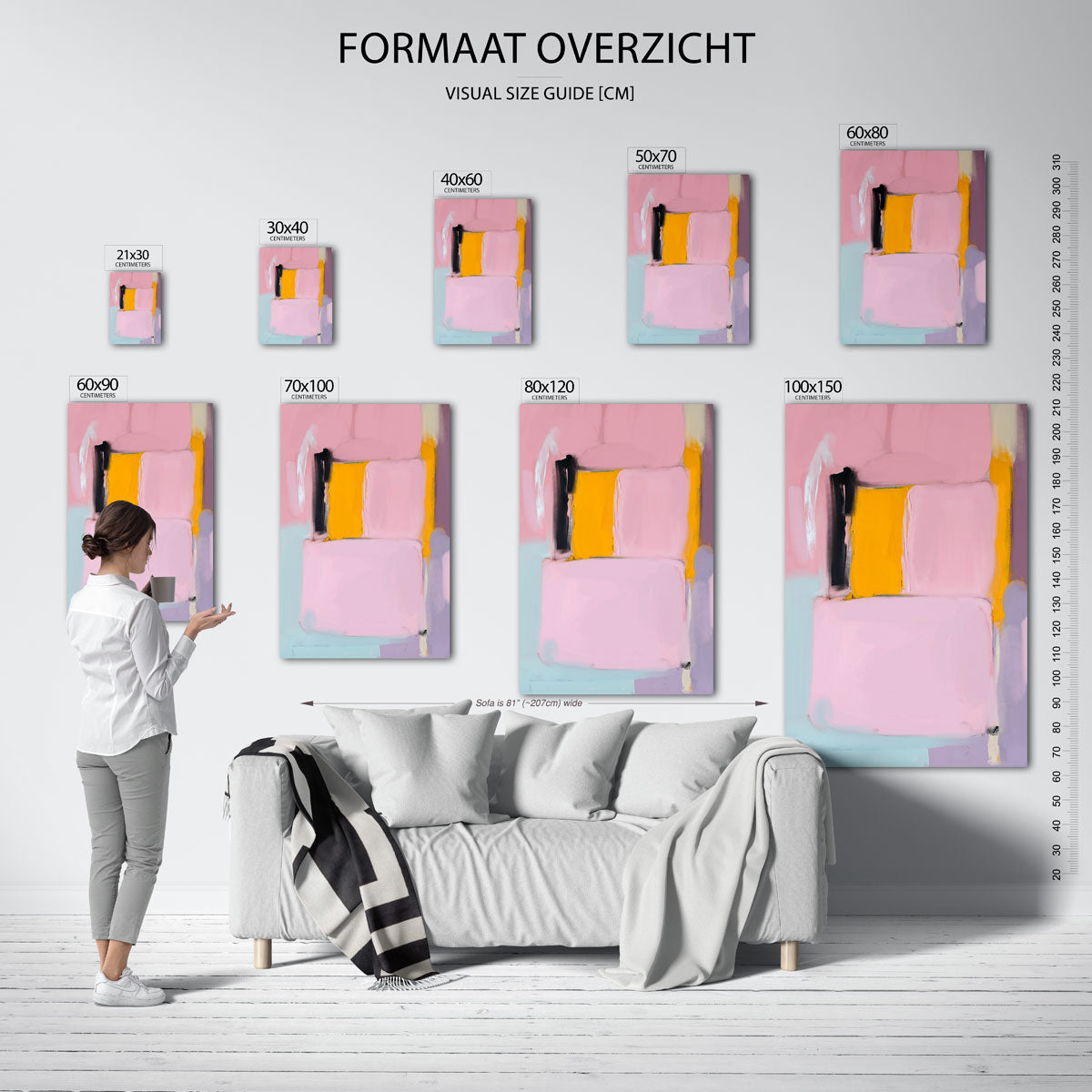 Abstracte vormen Poster