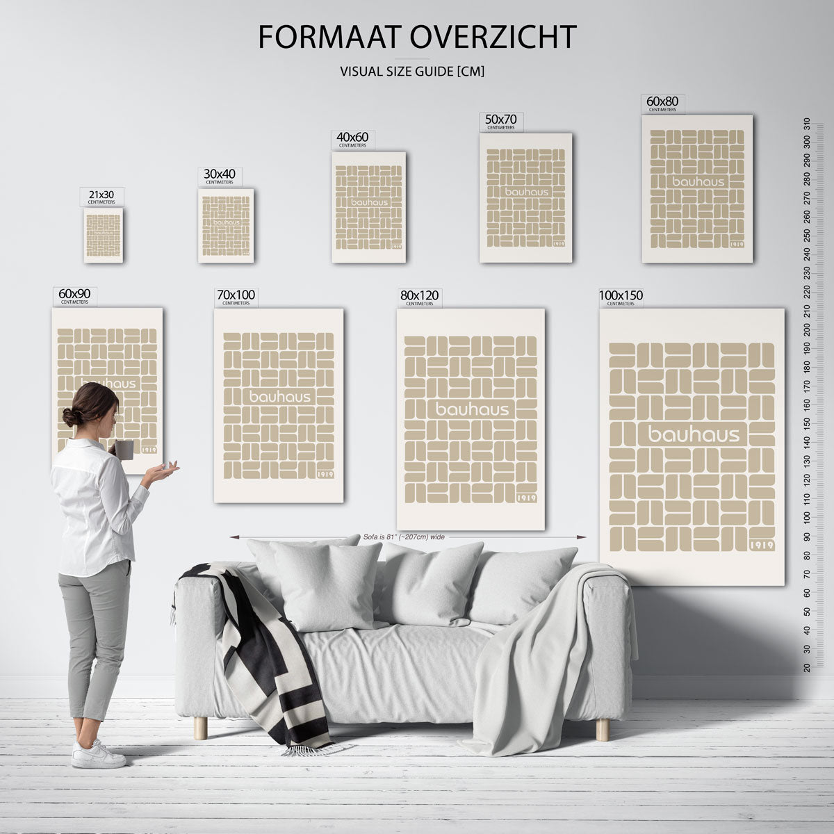 Vormritme en vlakverdeling Poster