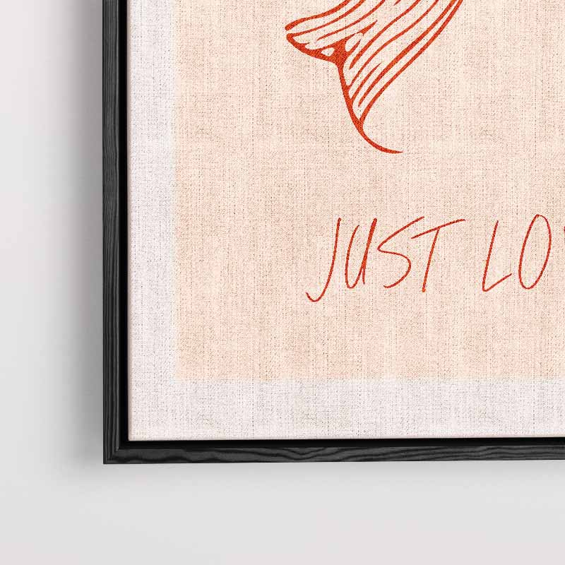 Just Lovely Strik Illustratie Kunstwerk-canvas-dibond-plexiglas-wanddecoratie-WallArtistic