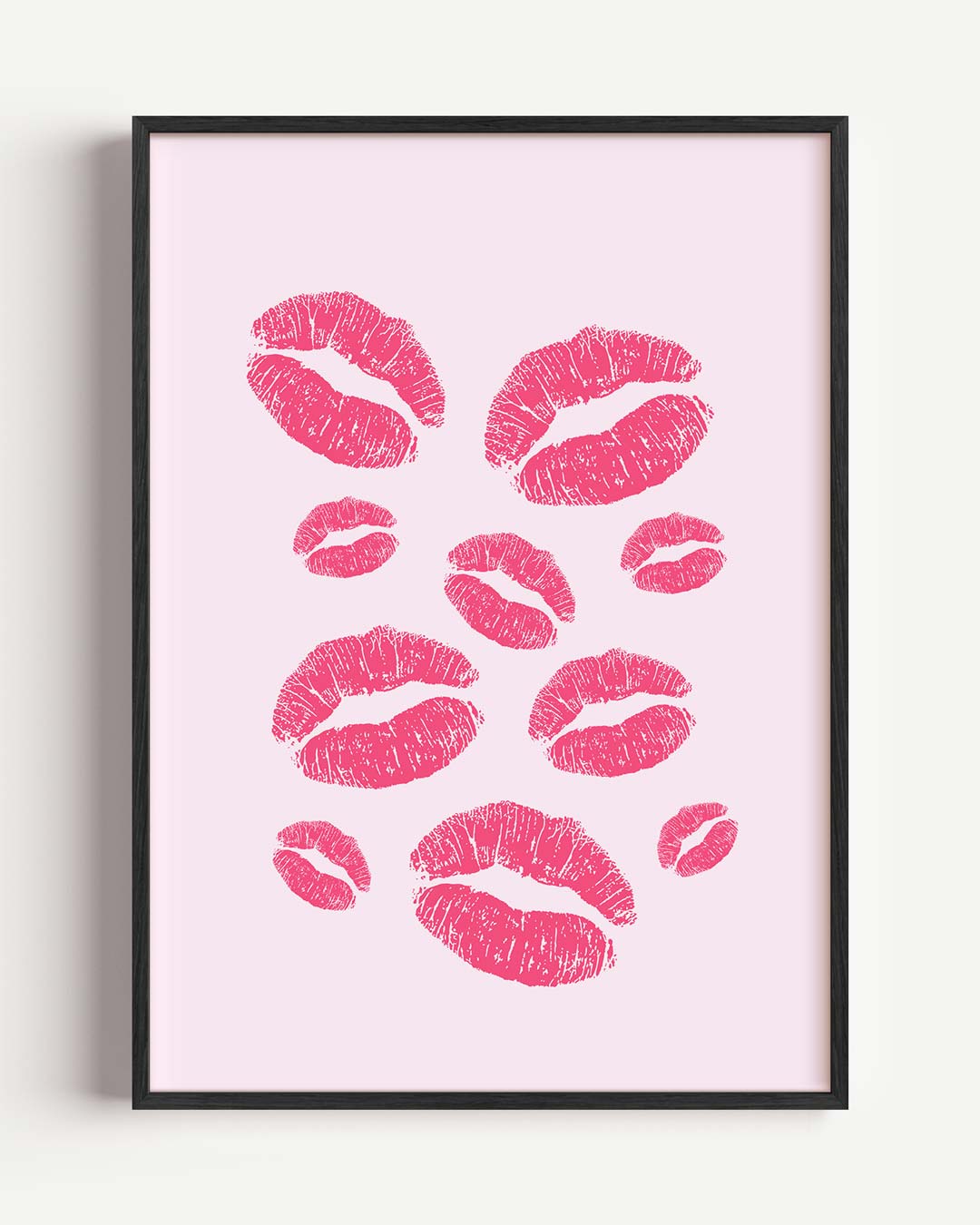 Speelse Lippenafdrukken Poster