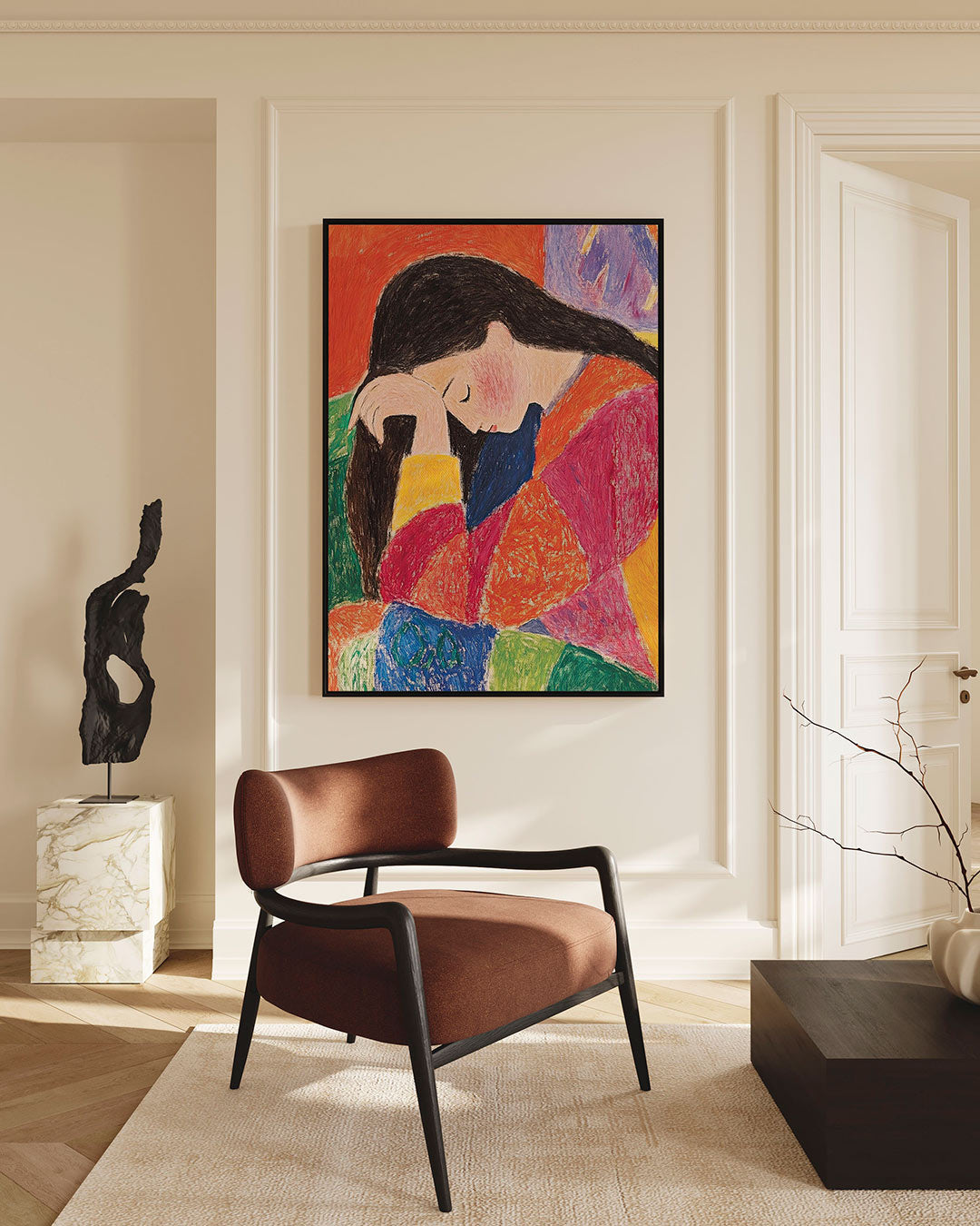 Kleurrijke dromer Kunstwerk