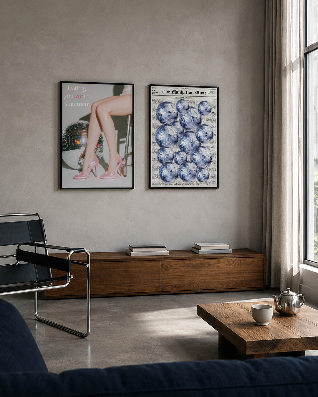 Glamour en reflectie Posterset