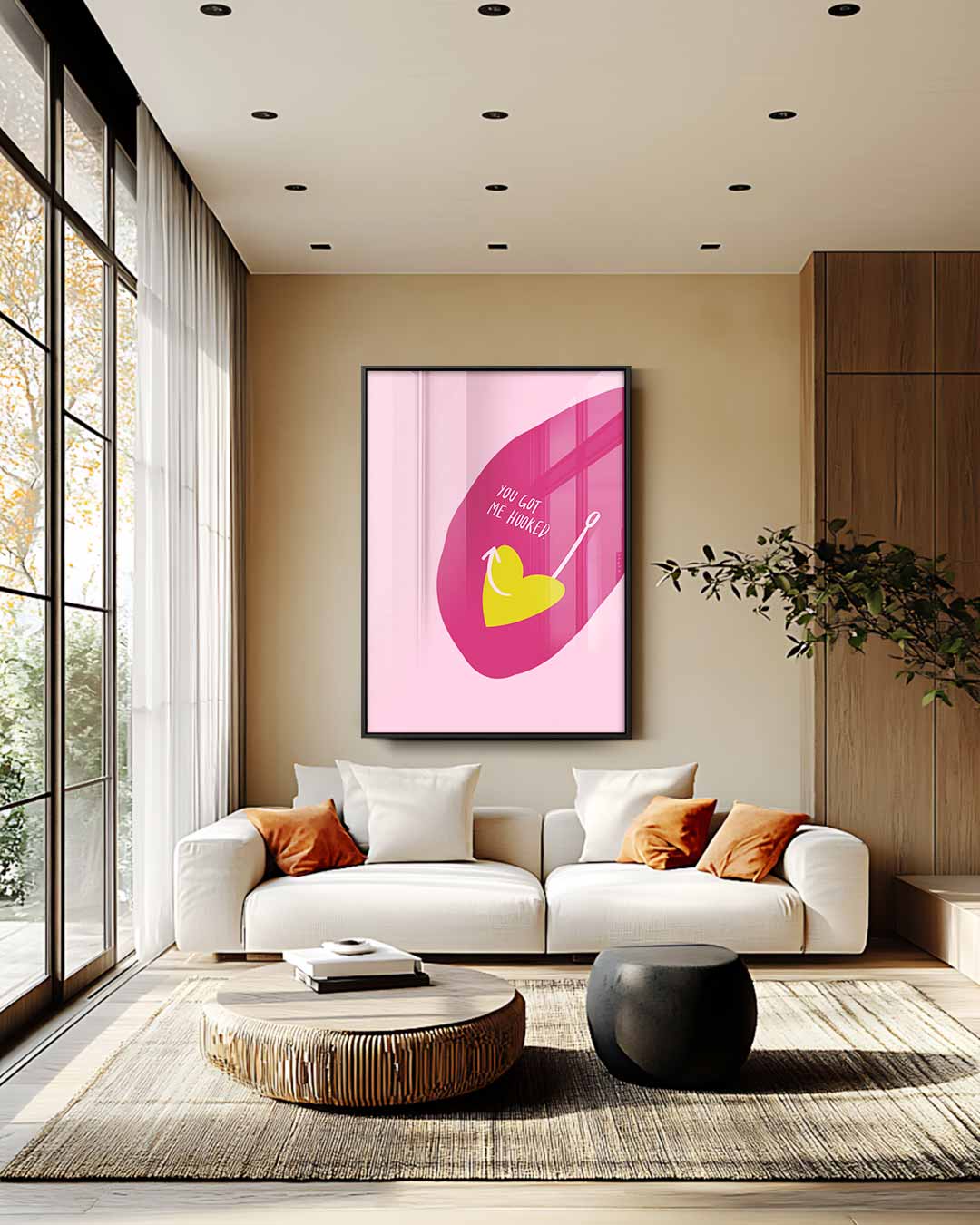Hartenhaak Liefde Kunstwerk-canvas-dibond-plexiglas-wanddecoratie-WallArtistic