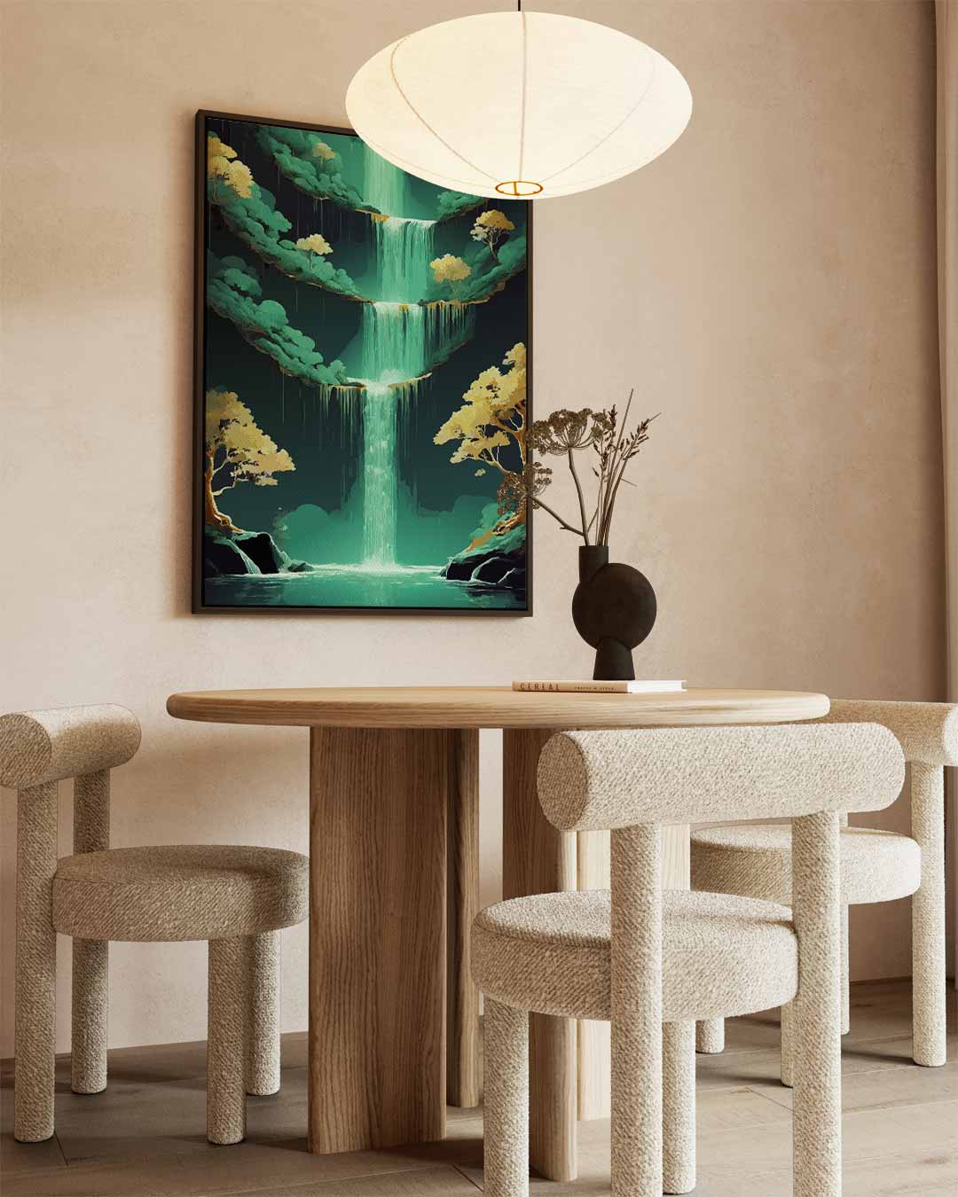 Magische Waterval Kunstwerk-canvas-dibond-plexiglas-wanddecoratie-WallArtistic