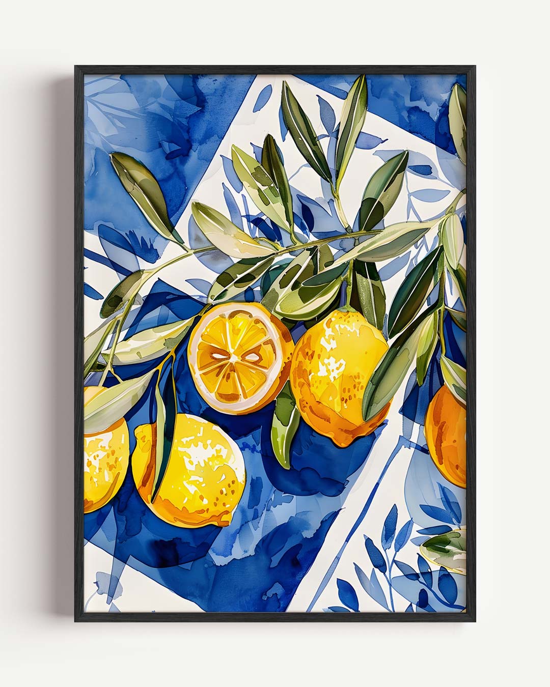 Verfrissende Zomer Citroen Kunstposter
