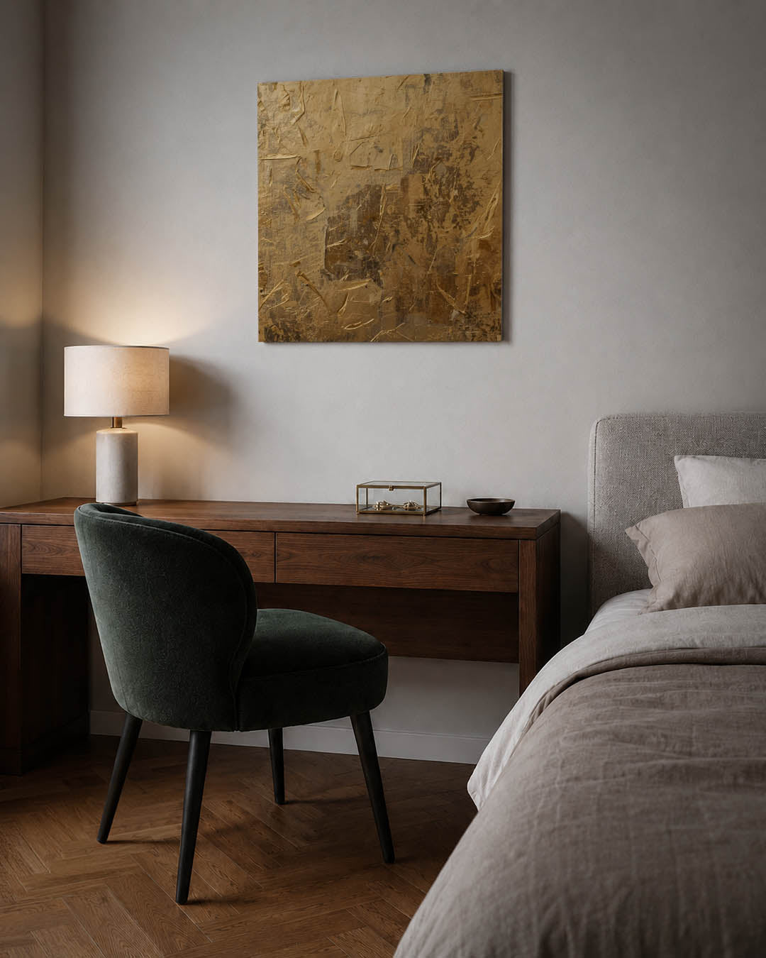 Gelaagde textuur compositie Kunstwerk