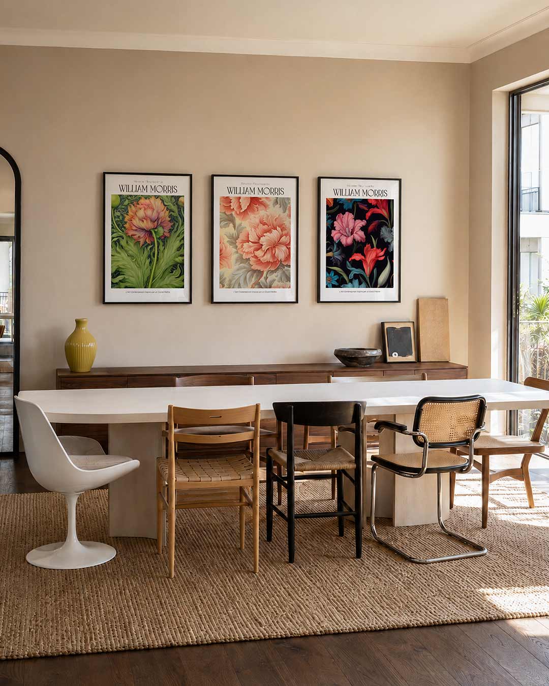 Bloem en blad Posterset