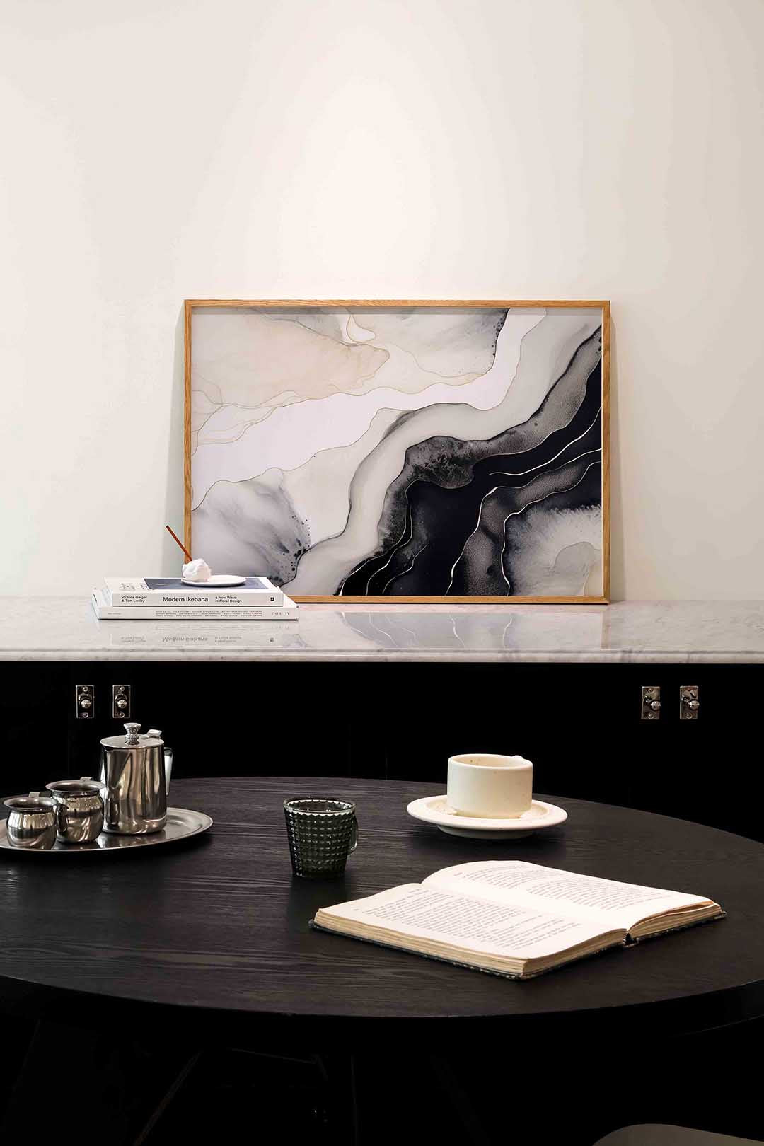 Abstracte lijnen en vormen Poster