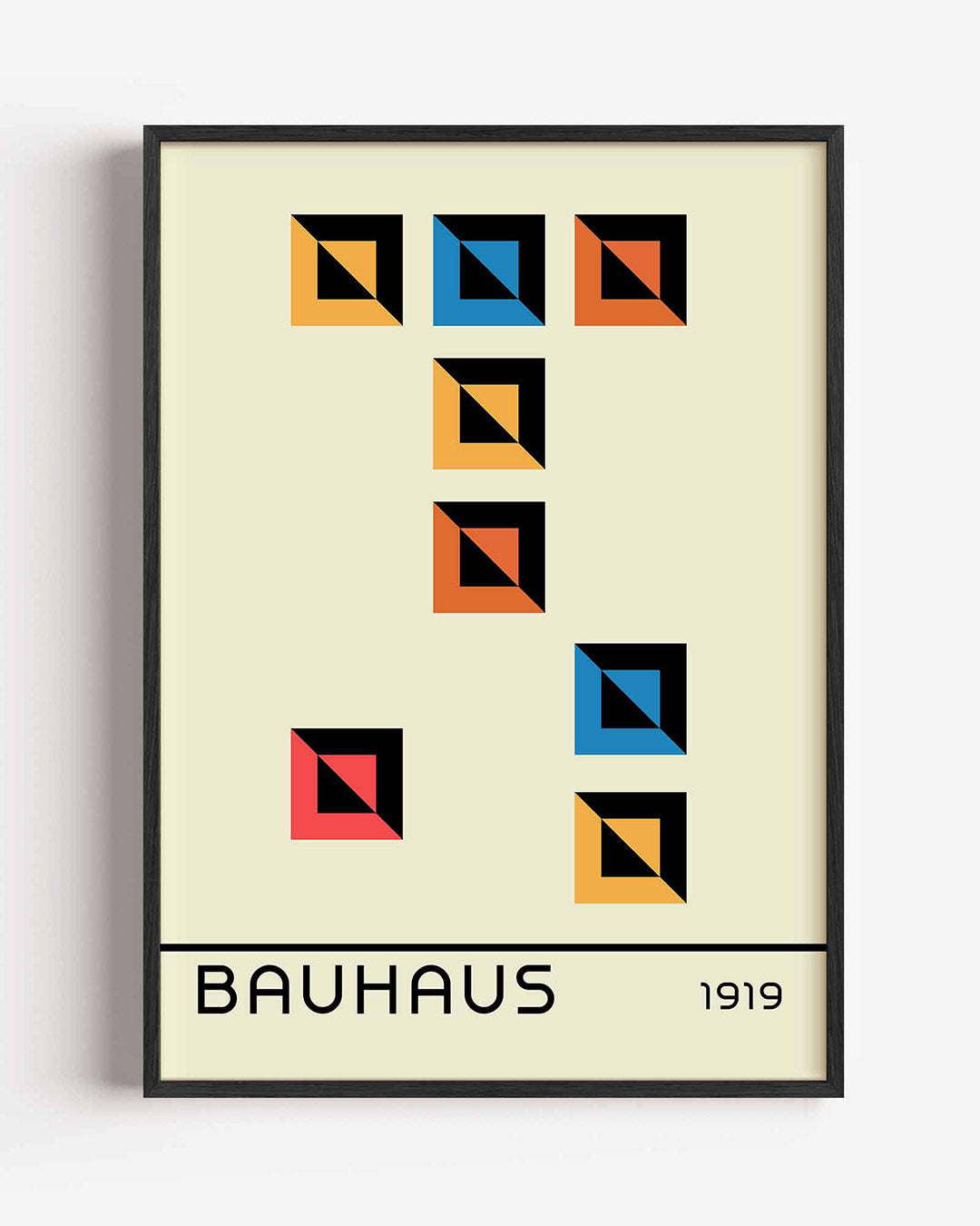 Kleurvlakken en lijnen Poster