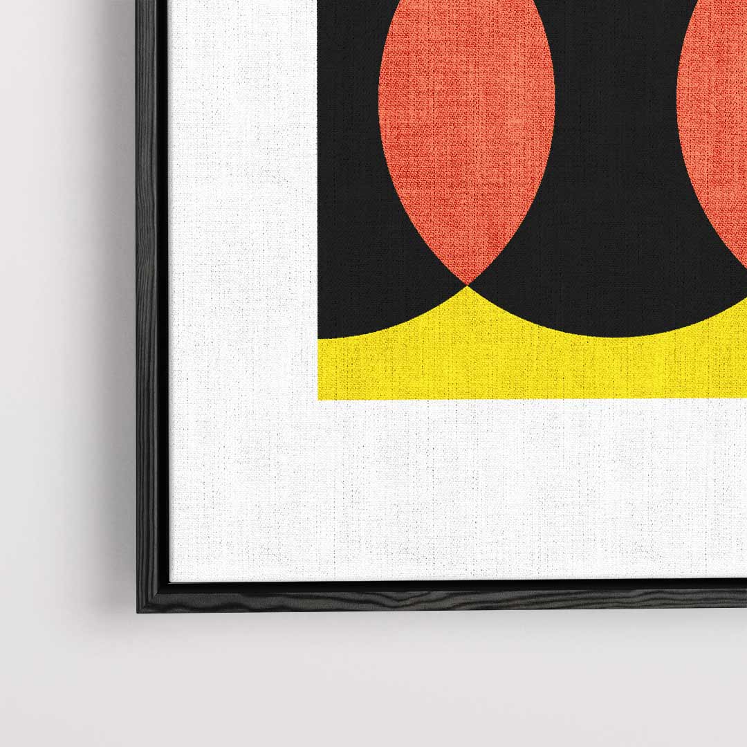 Kleurrijke Geometrische Abstractie Kunstwerk