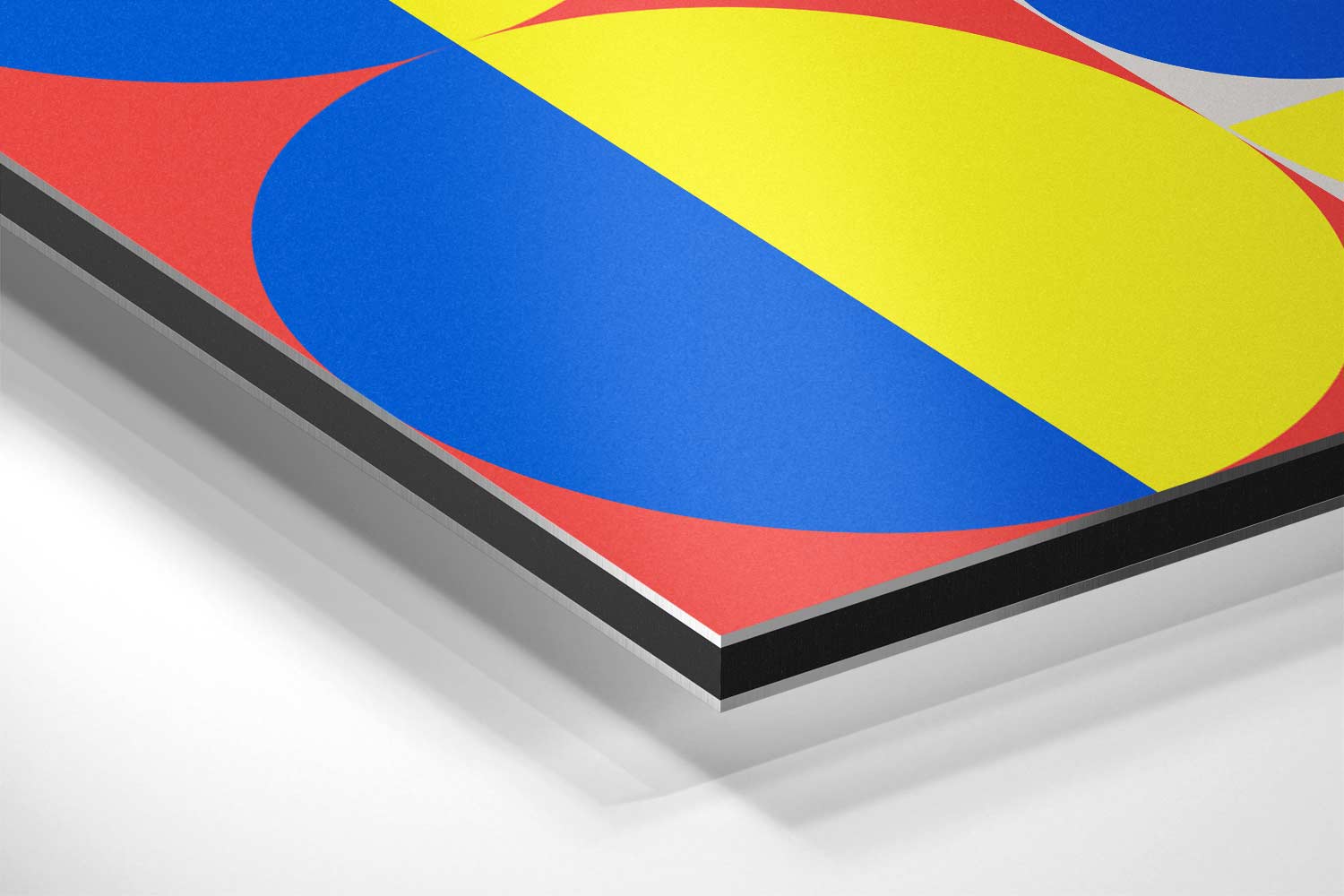 Kleurrijke Geometrische Abstractie Kunstwerk-canvas-dibond-plexiglas-wanddecoratie-WallArtistic