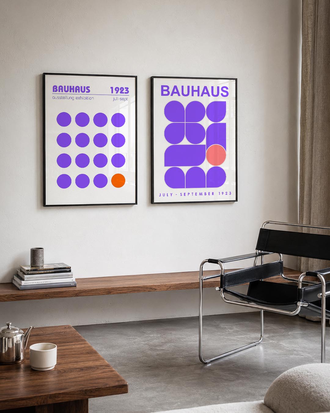 Cirkelpatroon en kleur Posterset