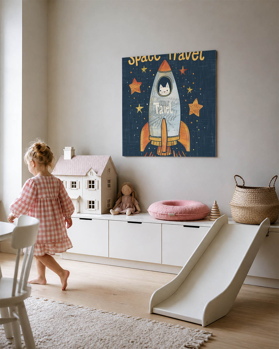 Speelse ruimtereis Kunstwerk