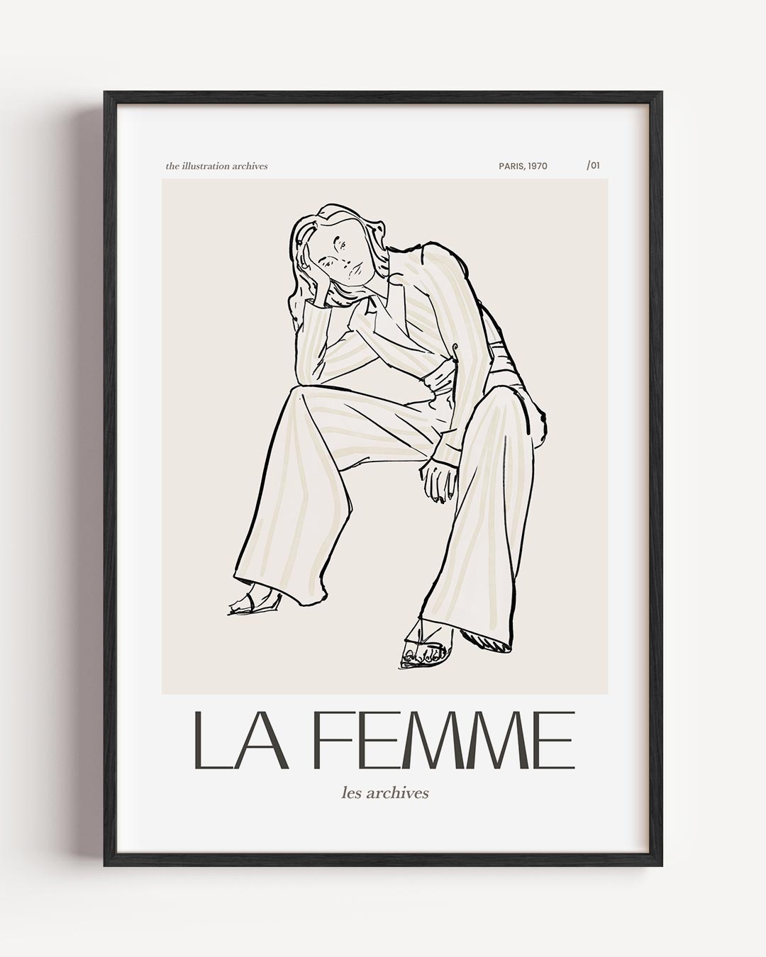 La Femme Paris 1970 Poster-WallArtistic