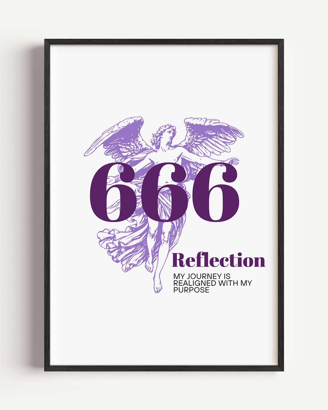 Engel met Inspirerende Boodschap Poster
