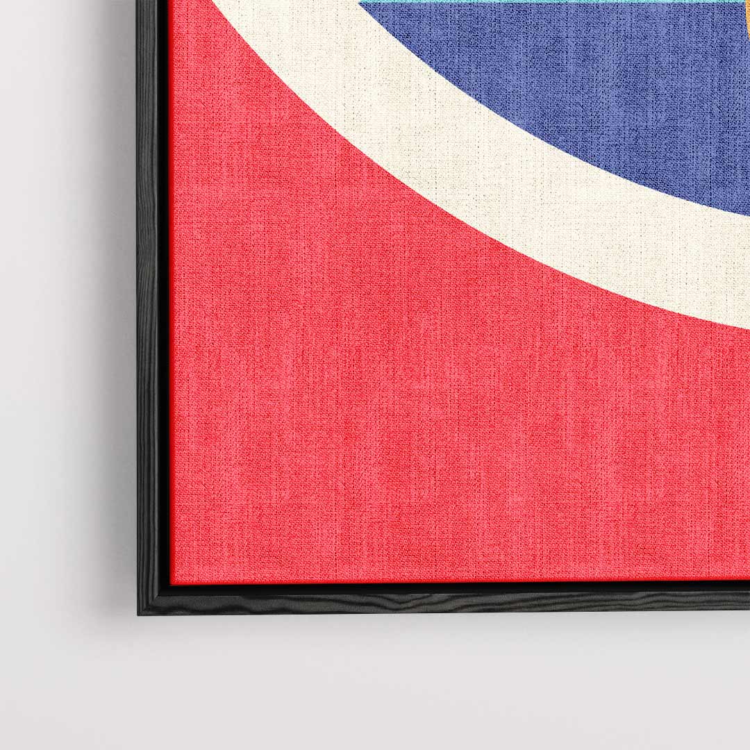 Kleurrijke Geometrie Kunstwerk-canvas-dibond-plexiglas-wanddecoratie-WallArtistic