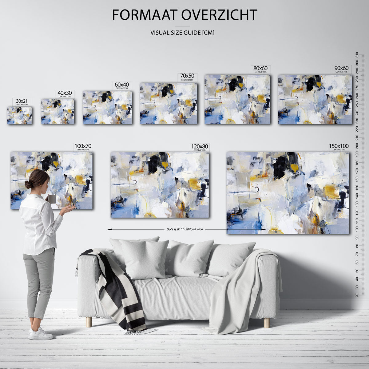 Abstracte vormen en kleuren Poster