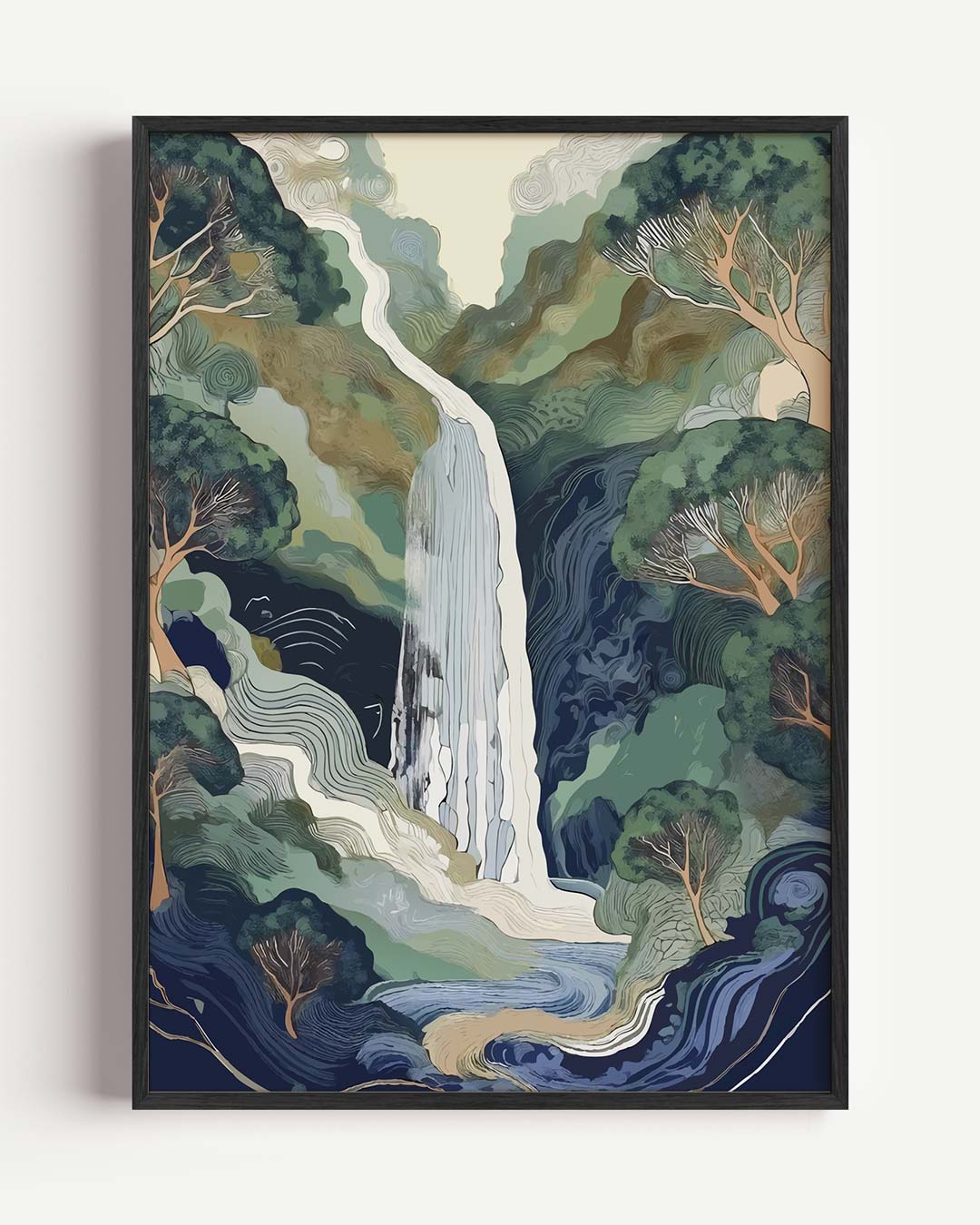 Betoverende Waterval Natuurposter