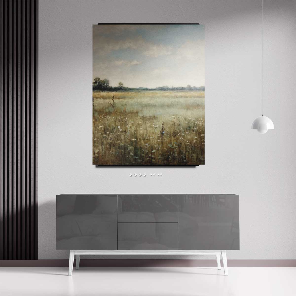 Zomers Veldlandschap Kunstwerk-canvas-dibond-plexiglas-wanddecoratie-WallArtistic