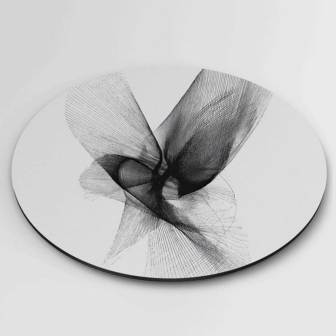 Abstracte lijnen Muurcirkel