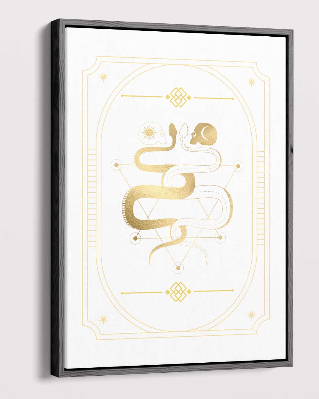 Alchemistisch Slangen Embleem Kunstwerk-canvas-dibond-plexiglas-wanddecoratie-WallArtistic