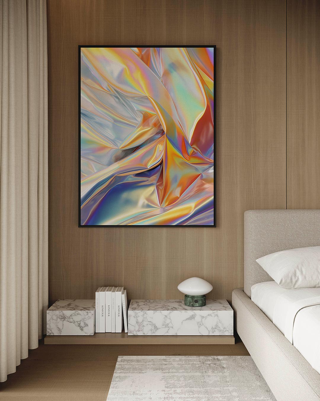 Iridescente kleurenpracht Kunstwerk