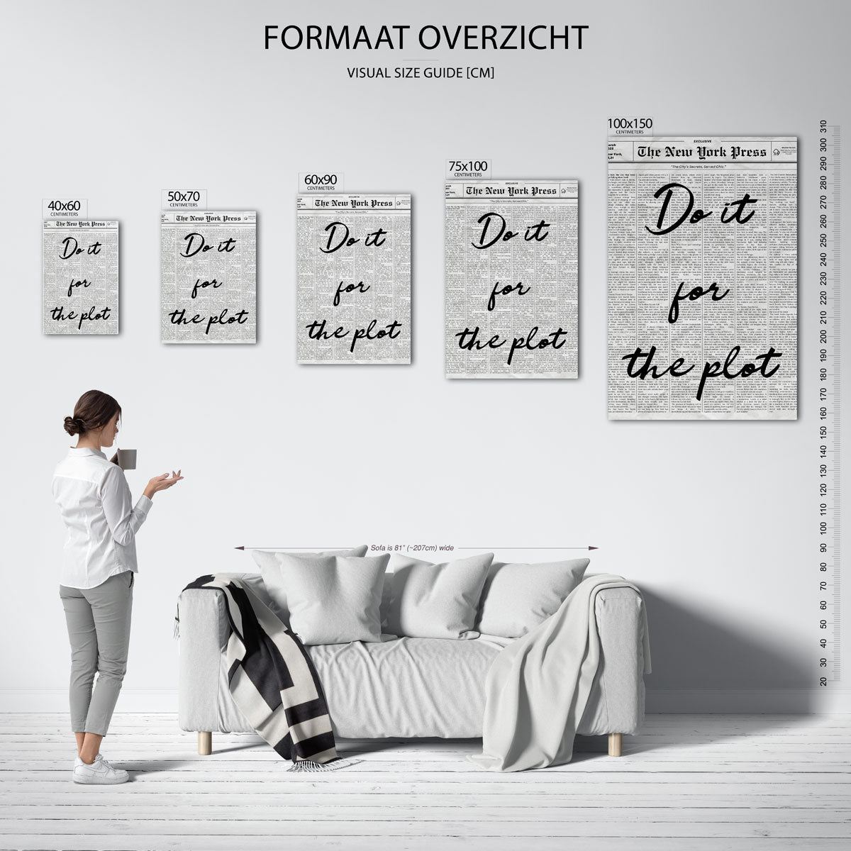 Motiverende typografie Kunstwerk