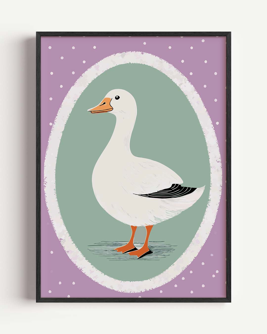 Schattige Eend Decoratieve Poster