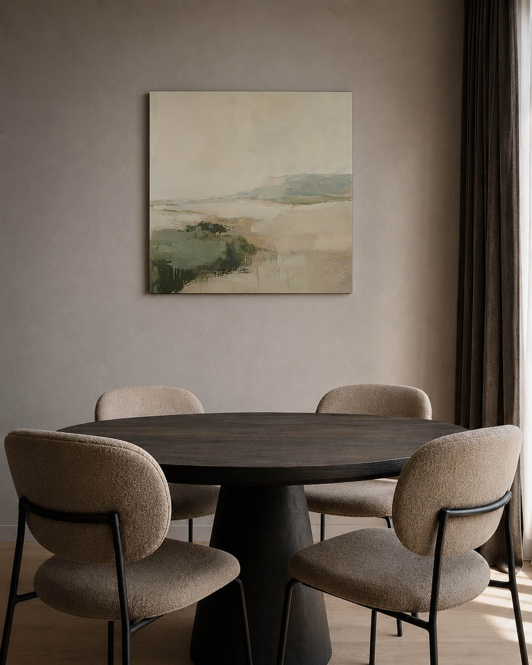 Rustige landschap compositie Kunstwerk