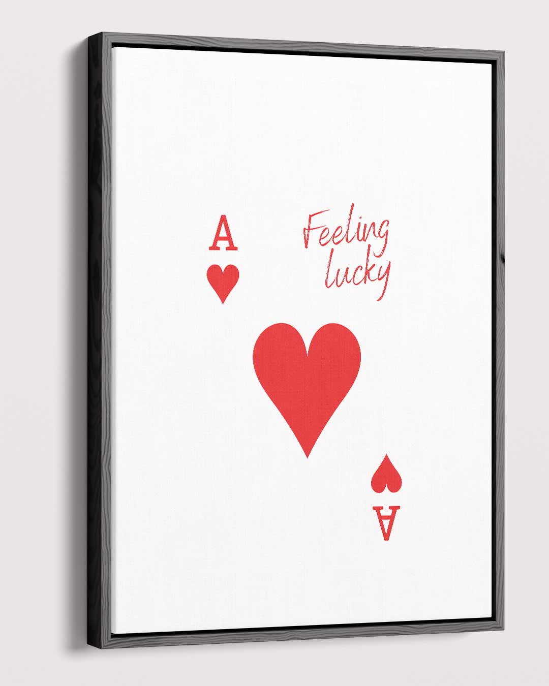 Feeling Lucky Kaartkunst Kunstwerk-canvas-dibond-plexiglas-wanddecoratie-WallArtistic
