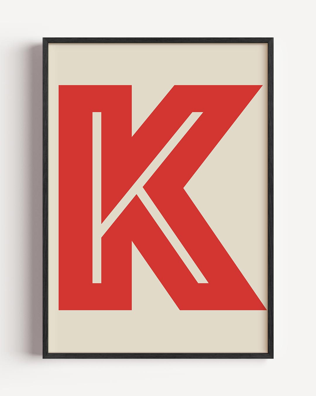 Stijlvolle K-Monogram Poster-WallArtistic