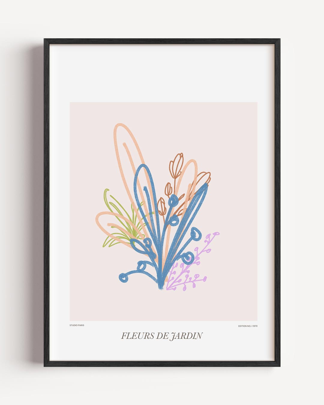 Bloemenpracht Tuinillustratie Poster-WallArtistic