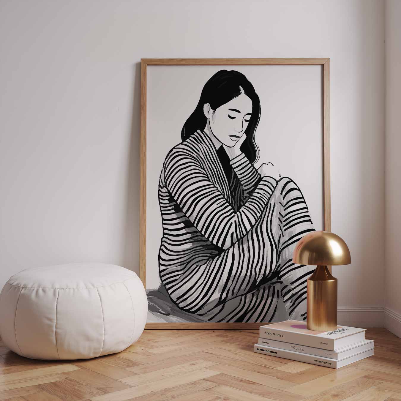 Stijlvolle Zebra Vibes Poster