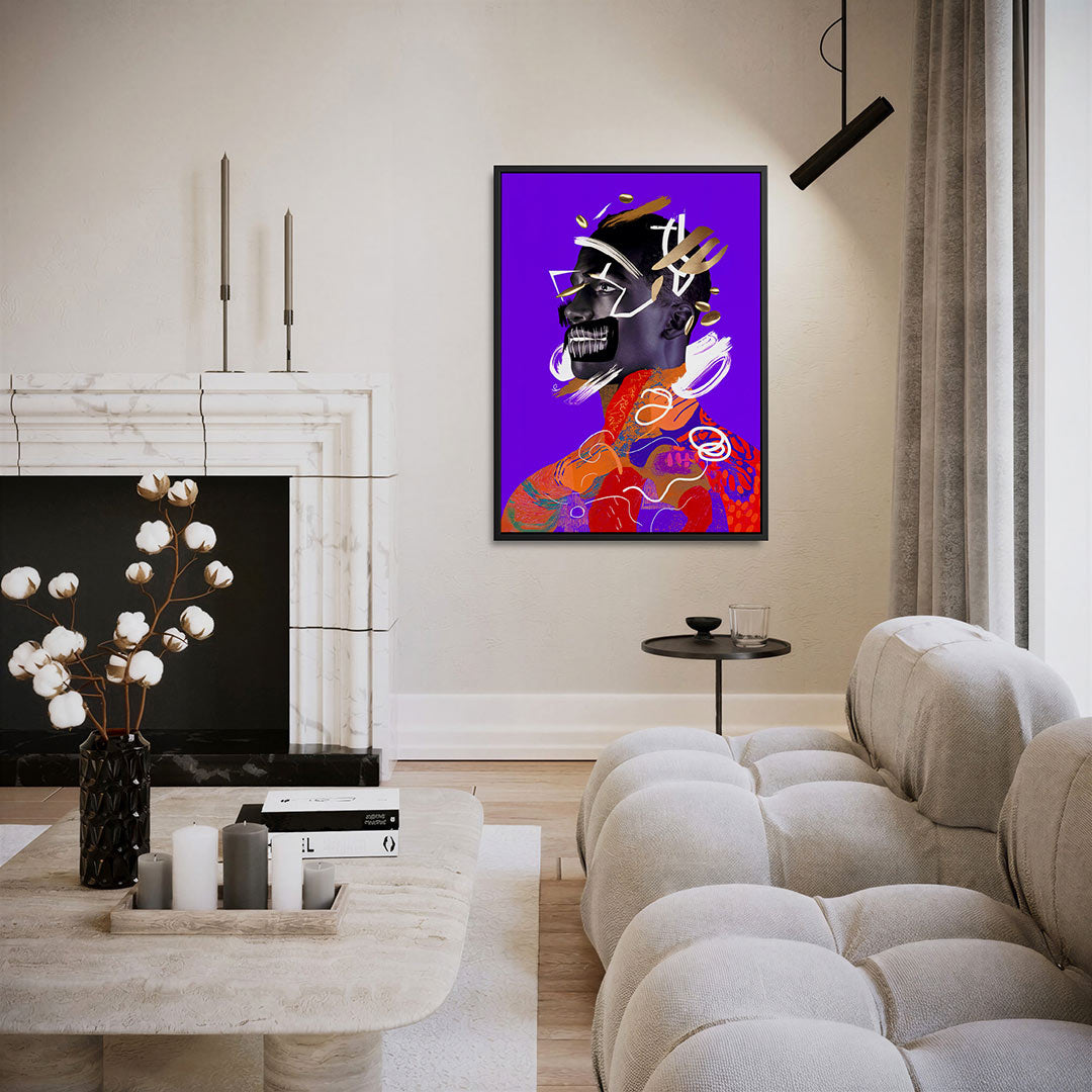 Gezichtscompositie Kunstwerk
