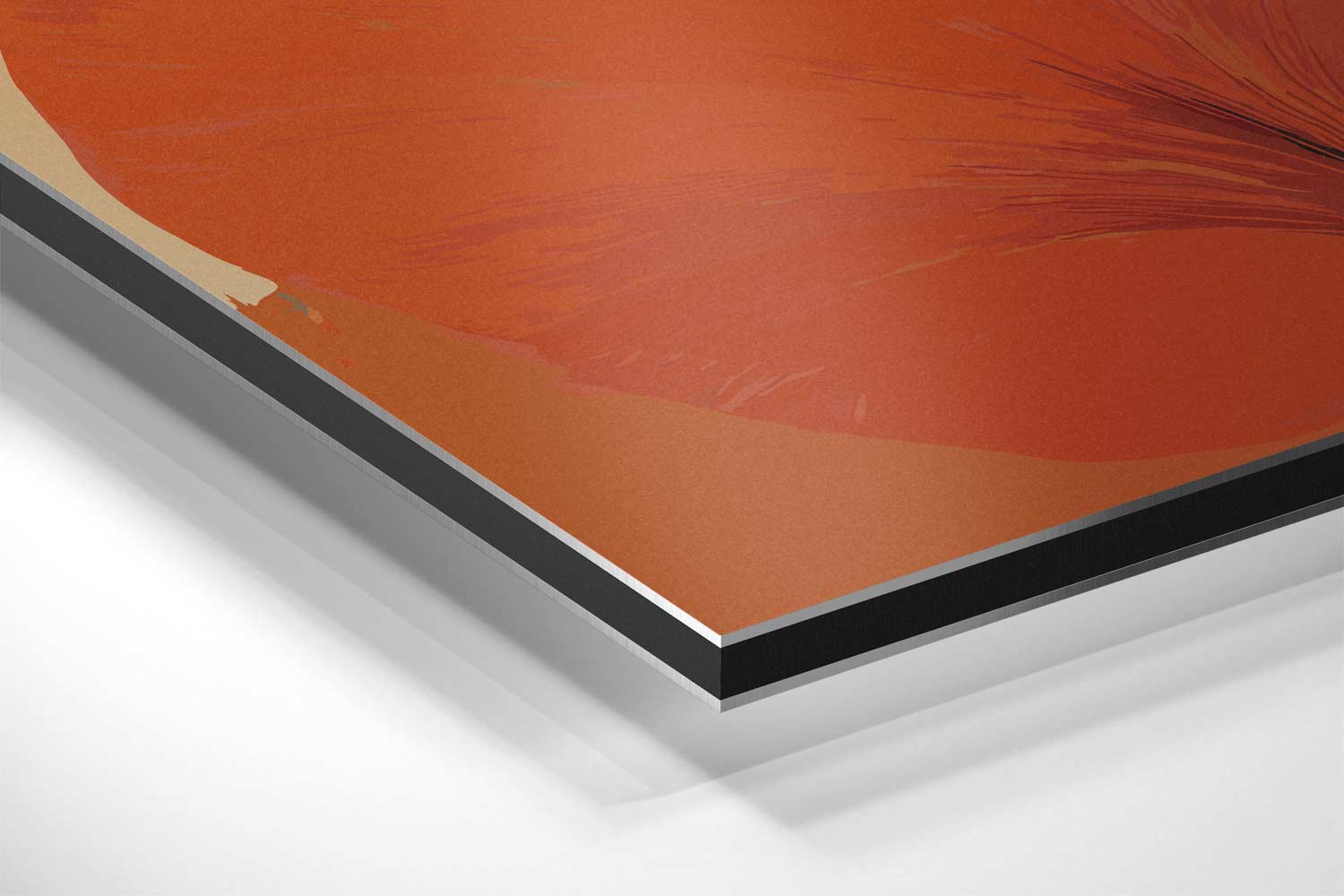 Blad in Herfstsfeer Kunstwerk-canvas-dibond-plexiglas-wanddecoratie-WallArtistic