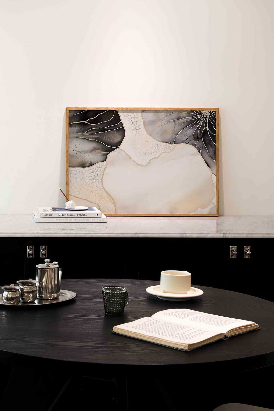 Abstracte lijnen en patronen Poster
