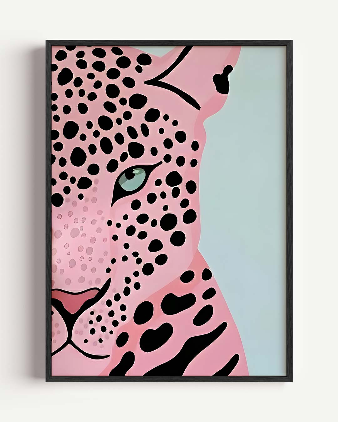 Stijlvolle Roze Luipaard Poster