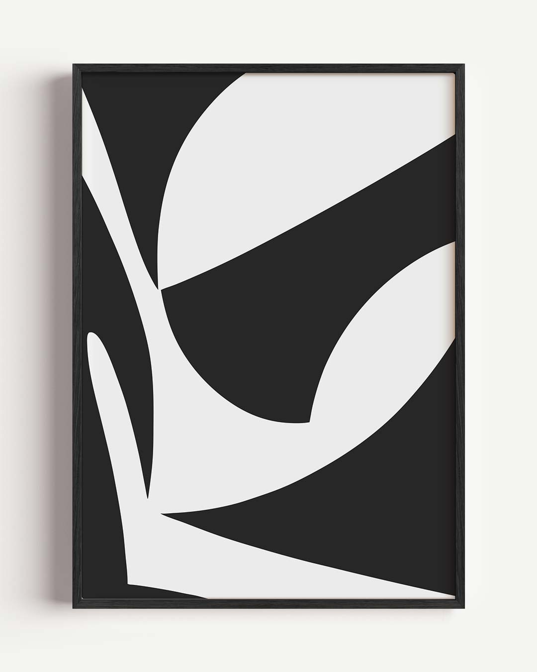 Abstracte Zwart-Wit Kunstposter